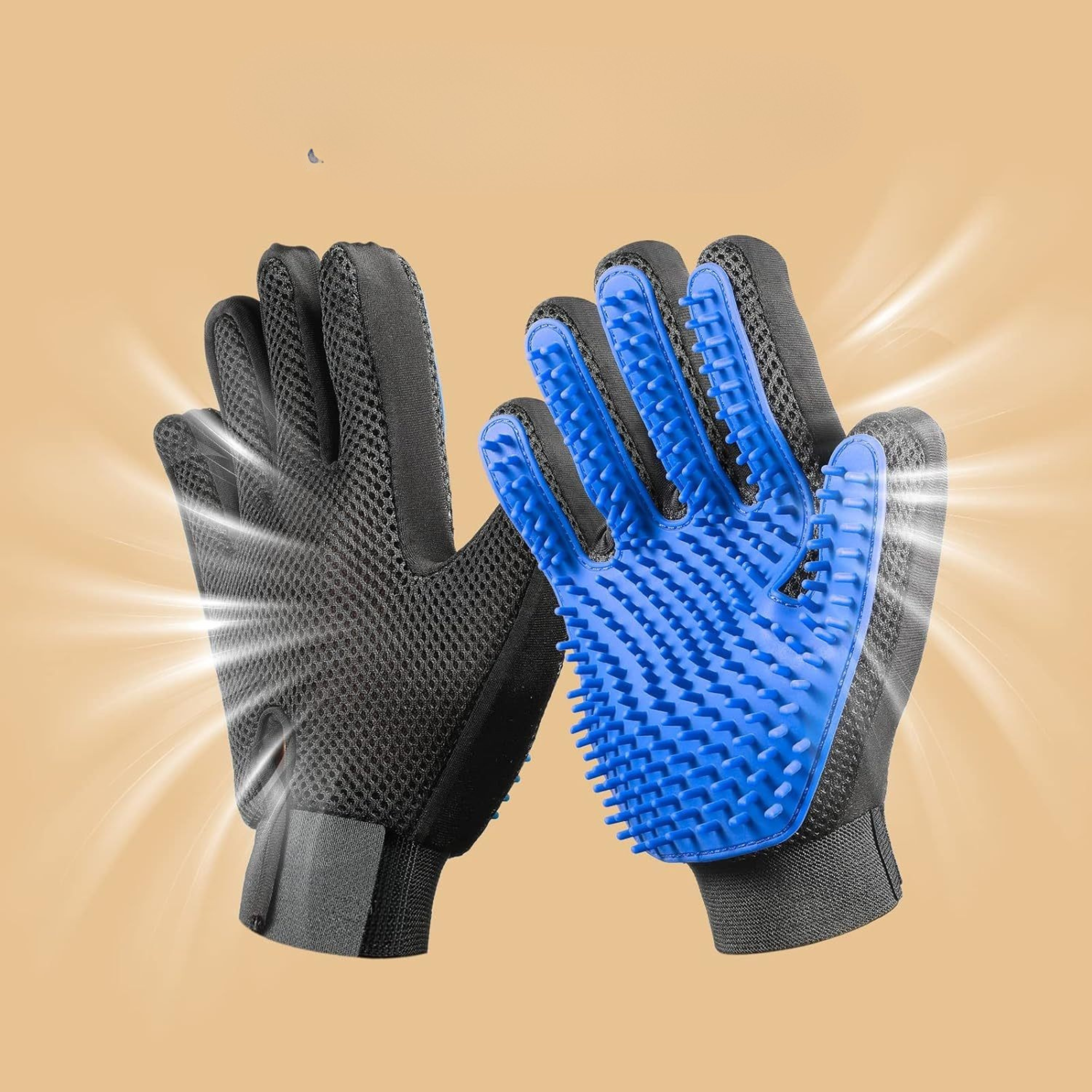 De honden grooming handschoen